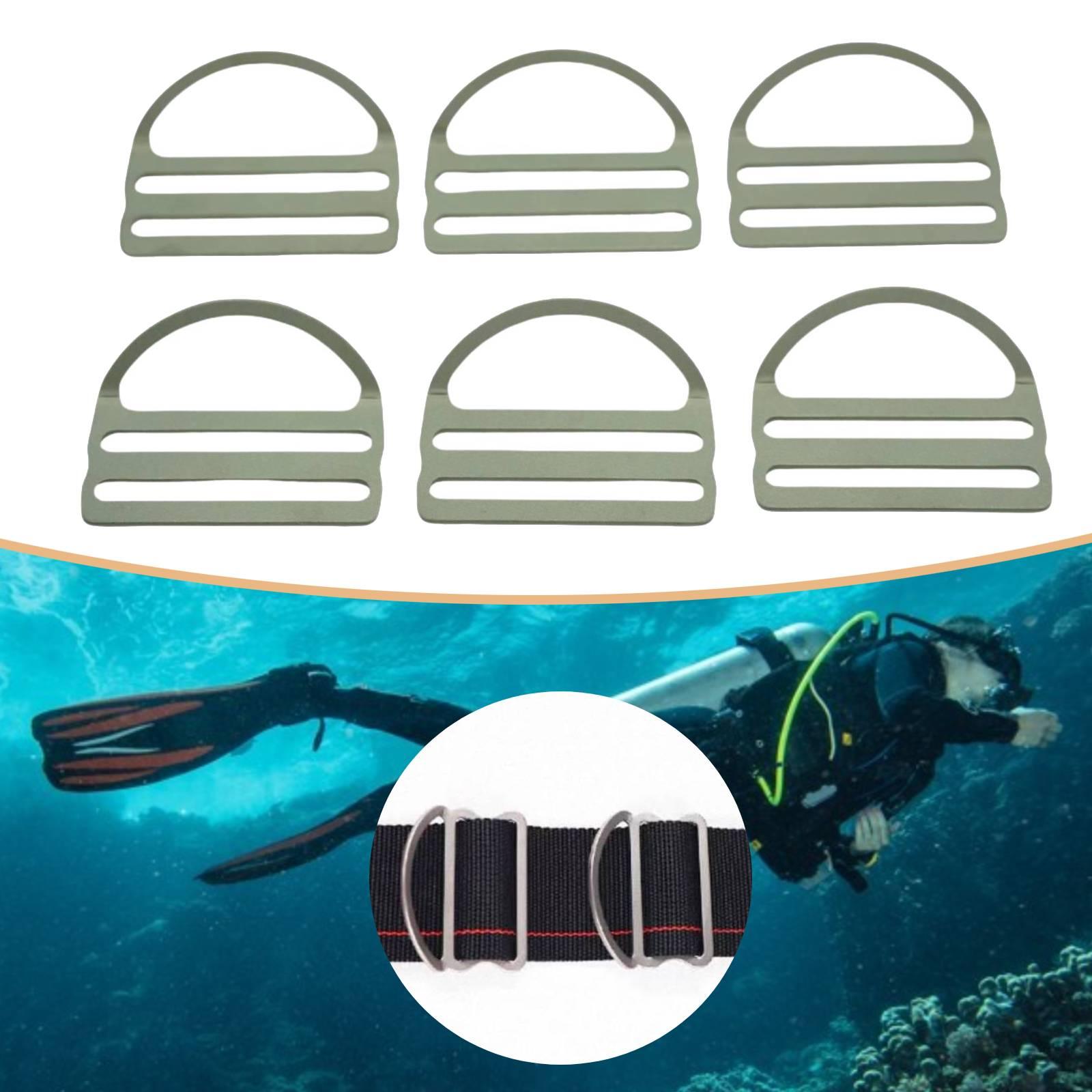 Dive Weight Belt - Lot de 6 anneaux de plongée