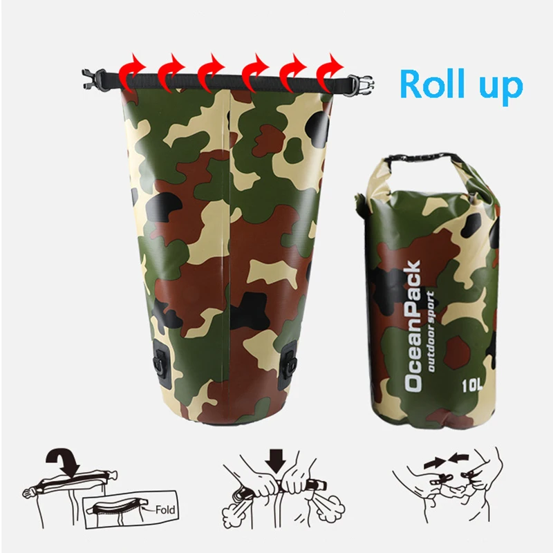 Sac étanche camouflage à ferme - Dry Bag Roll Top avis et prix